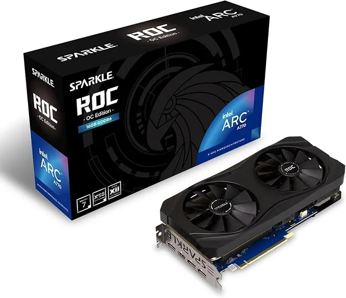 스파클 Intel Arc A770 ROC OC GPU 고성능 그래픽카드