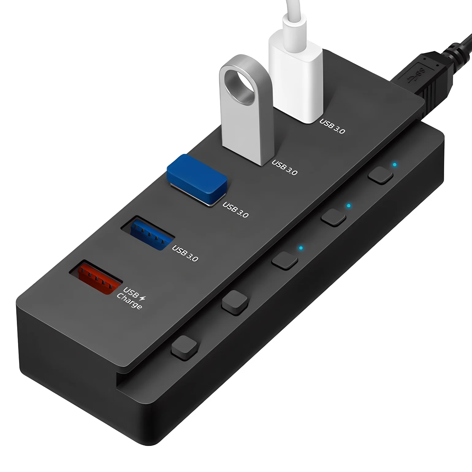 홈플래닛 5포트 USB3.0 유전원허브 HUB5P-T USB*4 + 충전