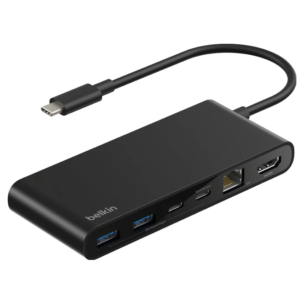 벨킨 connect 유니버셜 USB C 8in1 2.5Gbps 이더넷 1