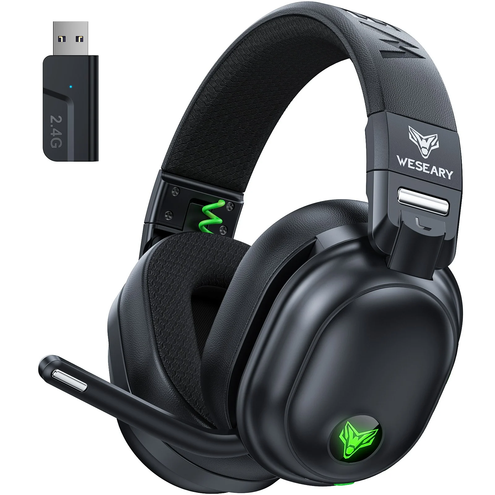 WESEARY WG3 무선 게이밍 헤드셋 PC PS4 PS5 스위치 3D