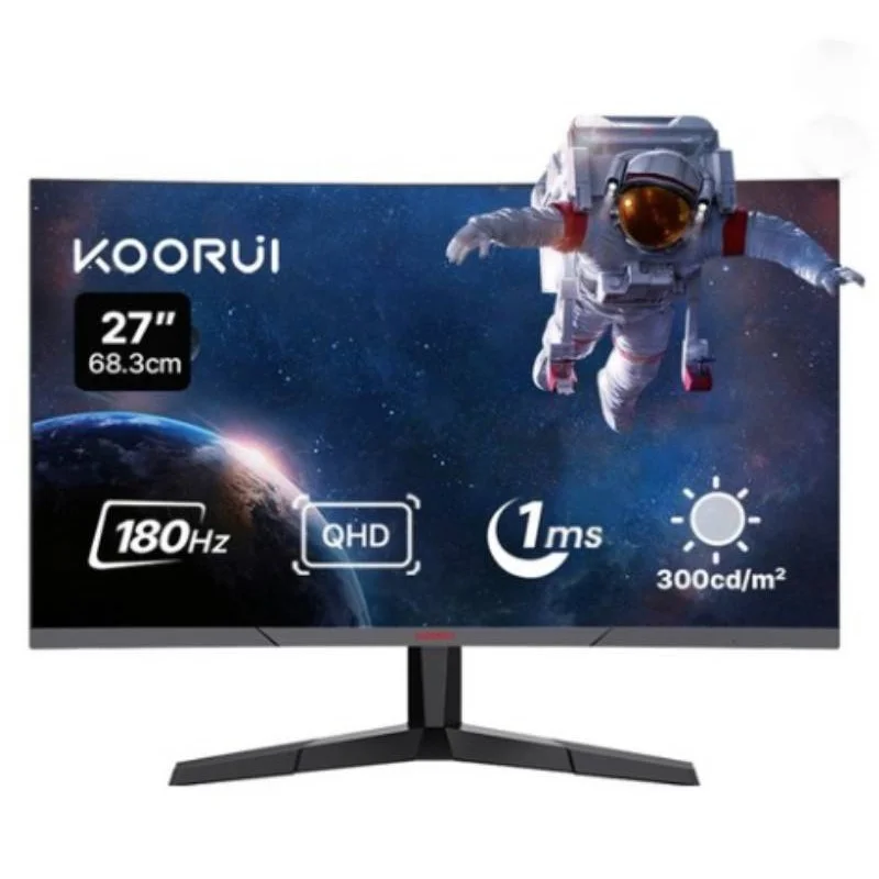 쿠루이 QHD 180Hz 1ms 1500R 슬림베젤 지원 게이밍 커브드