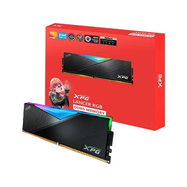 ADATA DDR5-6000 CL30 LANCER RGB 블랙 패키지 파
