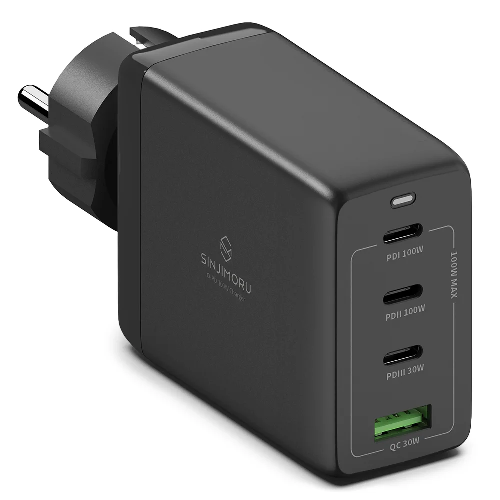 신지모루 오피디 100W GaN PD 접지 멀티 4포트 PPS C타입 초
