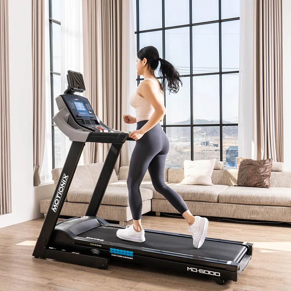 모션헬스케어 튼튼한 가정용 MD6000 유산소 가정용 스마트 런닝머신,